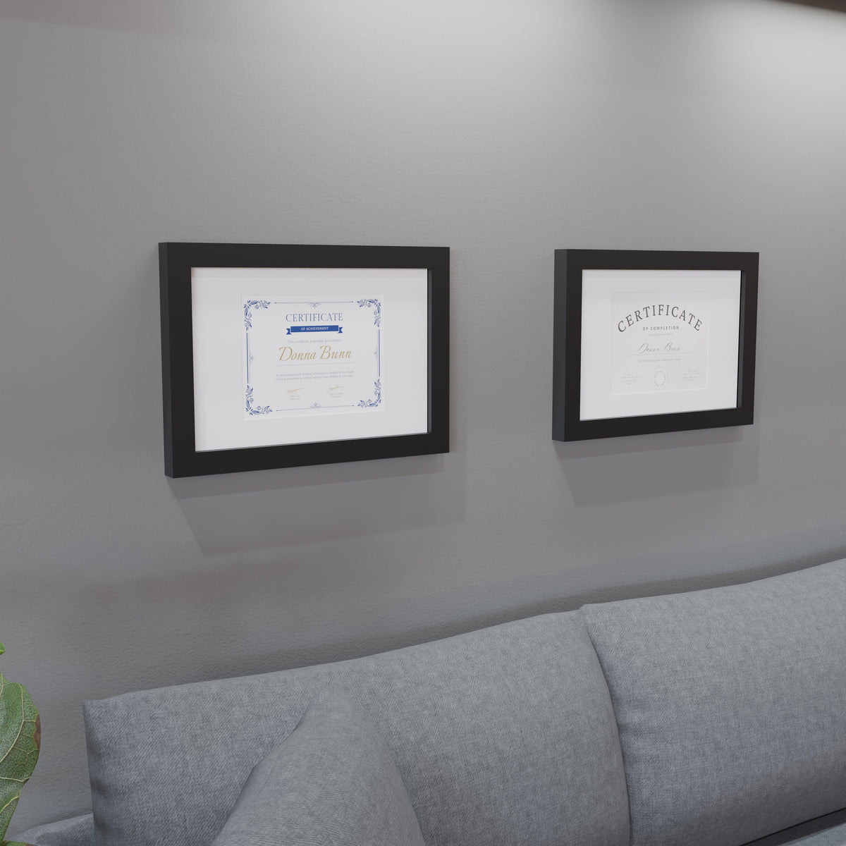 8.5x11 frame example